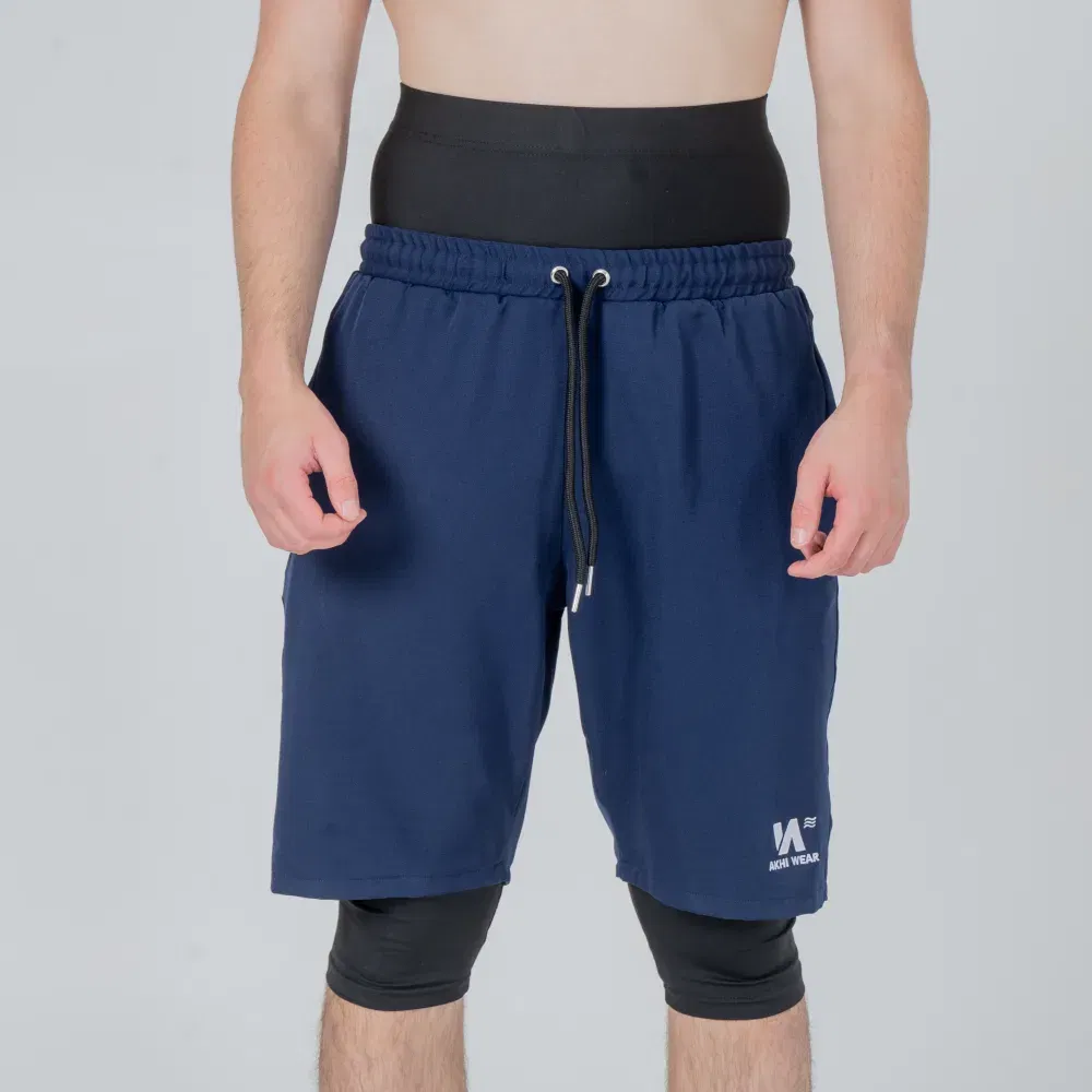 Navy Awrah Swim Shorts